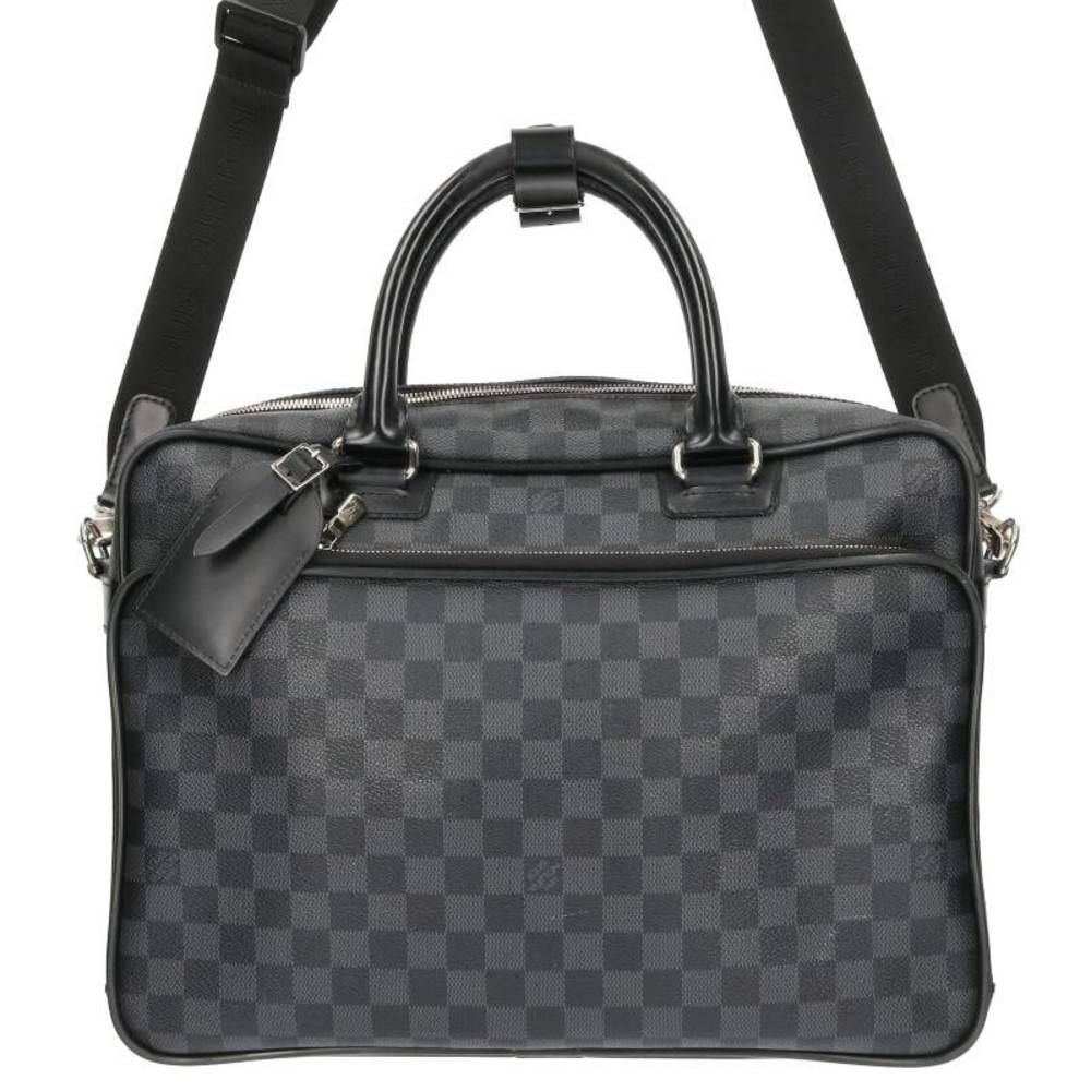 Louis Vuitton Ikar Damier Graphite Shoulder Bag Black